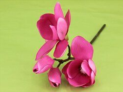Magnolie umělá 32cm růžová - velkoobchod, dovoz květin, řezané květiny Brno