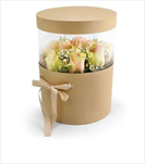 Flower box Round pr.18,5/v.23,5-pr.21/v.24,5cm natur - velkoobchod, dovoz květin, řezané květiny Brno