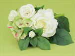 Uk Rose-hydrangea bouquet 32cm cream/green - velkoobchod, dovoz květin, řezané květiny Brno