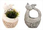 KE Obal MG kočka šedé+bílá - velkoobchod, dovoz květin, řezané květiny Brno