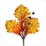 Zápich podzim žlutá 28cm - velkoobchod, dovoz květin, řezané květiny Brno