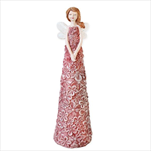 Anděl keramika 25,5cm růžová - velkoobchod, dovoz květin, řezané květiny Brno