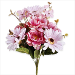 Kytice pvc 35cm růžová - velkoobchod, dovoz květin, řezané květiny Brno
