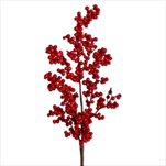Bobule větev 42cm červená - velkoobchod, dovoz květin, řezané květiny Brno