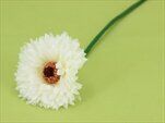 Gerbera umělá mini 44cm bílá - velkoobchod, dovoz květin, řezané květiny Brno