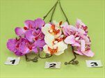 Orchidej umělina V49,5cm mix barev - velkoobchod, dovoz květin, řezané květiny Brno