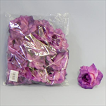 Růže hlava textil 12ks/8cm fialová - velkoobchod, dovoz květin, řezané květiny Brno