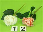 Růže umělá 15cm mix - velkoobchod, dovoz květin, řezané květiny Brno