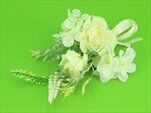 Květinová přízdoba umělá 26cm bílá - velkoobchod, dovoz květin, řezané květiny Brno