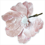 Čemeřice zápich textil/pvc 15cm růžová/gliter s klipsem - velkoobchod, dovoz květin, řezané květiny Brno