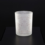 Svícen sklo pr.7,3 v.8cm bílá/růžová - velkoobchod, dovoz květin, řezané květiny Brno