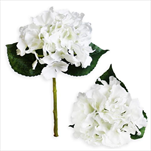 Hortenzie umělá 33cm bílá - velkoobchod, dovoz květin, řezané květiny Brno