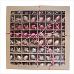Vánoční baňky 64ks/3,5cm růžový  mix - velkoobchod, dovoz květin, řezané květiny Brno