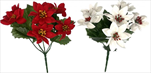 Uk vánoční hvězda samet X6/25cm - velkoobchod, dovoz květin, řezané květiny Brno