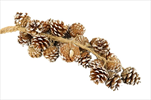 Girlanda Cluster Pine 50cm natural snow - velkoobchod, dovoz květin, řezané květiny Brno