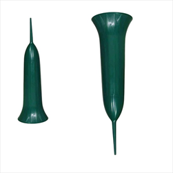 Plast váza hřbitovní 32 cm zelená - velkoobchod, dovoz květin, řezané květiny Brno