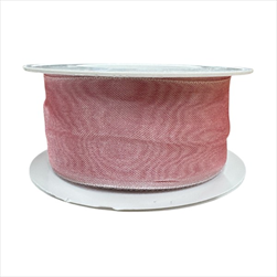 Stuha šifon ombré 40 mm/25 m korálová - velkoobchod, dovoz květin, řezané květiny Brno