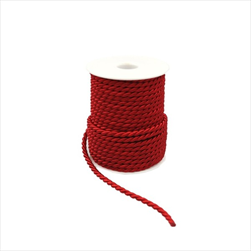 ST KORDEL kroucená šňůra 6 MM/2 5M červená - velkoobchod, dovoz květin, řezané květiny Brno