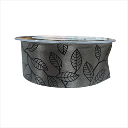 Stuha Smuteční réva 40 mm/20 m šedá - velkoobchod, dovoz květin, řezané květiny Brno