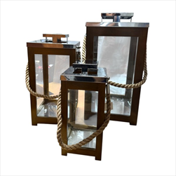 Lucerna  S/3: 20x17,5x37,5/26,5x23,5x48/34x30x59cm - velkoobchod, dovoz květin, řezané květiny Brno