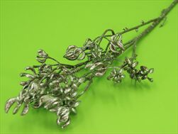 Uk větvička 77cm metalická hnědo-stříbrná - velkoobchod, dovoz květin, řezané květiny Brno