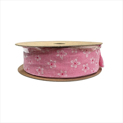 Stuha Ruby 25 mm/15 m jahodová - velkoobchod, dovoz květin, řezané květiny Brno