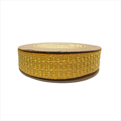 Stuha Lore tvíd 25 mm/15 m žlutá - velkoobchod, dovoz květin, řezané květiny Brno