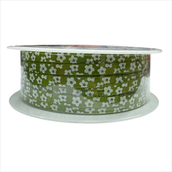 Stuha Saki satén 5 mm/20 m olivová - velkoobchod, dovoz květin, řezané květiny Brno