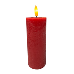 LED Svíčka baterie 12,5 x 5 cm bordó - velkoobchod, dovoz květin, řezané květiny Brno