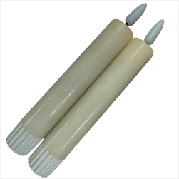 LED Svíčka baterie 2,2 x 24,5 cm/2 kusy krémová - velkoobchod, dovoz květin, řezané květiny Brno