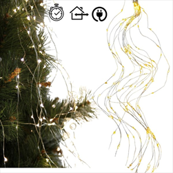 LED Mikro trsový řetěz 240LED/150 cm časovač in/outdoor - velkoobchod, dovoz květin, řezané květiny Brno