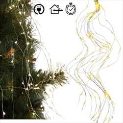 LED Mikro trsový řetěz 320LED/190 cm časovač in/outdoor - velkoobchod, dovoz květin, řezané květiny Brno