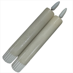 LED Svíčka baterie 2,2 x 24,5 cm/2 kusy bílá - velkoobchod, dovoz květin, řezané květiny Brno