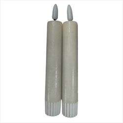 LED Svíčka baterie 2,2 x 16 cm/2 kusy bílá - velkoobchod, dovoz květin, řezané květiny Brno