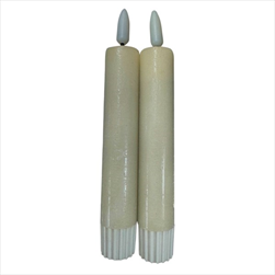 LED Svíčka baterie 2,2 x 16 cm/2 kusy krémová - velkoobchod, dovoz květin, řezané květiny Brno