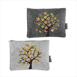 Taštička Strom 20 x 15 cm šedá - velkoobchod, dovoz květin, řezané květiny Brno