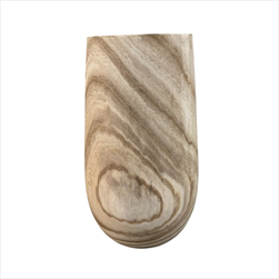 Váza dřevěná 51 cm hnědá - velkoobchod, dovoz květin, řezané květiny Brno