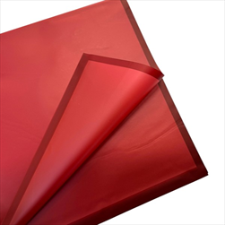 Folie transparent s okrajem 58 x 58 cm/20 ks vínová - velkoobchod, dovoz květin, řezané květiny Brno