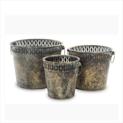 Obal kov sada 3 kusů 22x30,5x27,5/20x25x22/18x20x17 cm - velkoobchod, dovoz květin, řezané květiny Brno