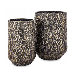 Květináč kov S/2 35x21x21/39x27x27cm - velkoobchod, dovoz květin, řezané květiny Brno