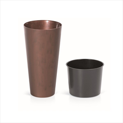 Plast květináč Tubus Slim Corten 30cm - velkoobchod, dovoz květin, řezané květiny Brno