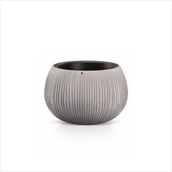 Plast květináč Beton Bowl 18 cm šedý - velkoobchod, dovoz květin, řezané květiny Brno