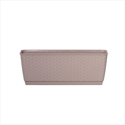 Plast truhlík Ratolla 40cm mocca - velkoobchod, dovoz květin, řezané květiny Brno