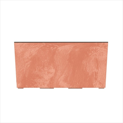 Plast truhlík Urbi Case Beton effect 395x195x185 mm terakota - velkoobchod, dovoz květin, řezané květiny Brno