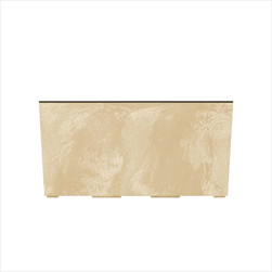 Plast truhlík Urbi Case Beton effect 395x195x185 mm pískový - velkoobchod, dovoz květin, řezané květiny Brno