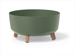 Plast obal Gracia Low 28,5cm zemitě zelený - velkoobchod, dovoz květin, řezané květiny Brno