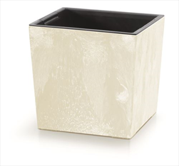 Plast květináč Urbi Square Low Effect 30cm pískový - velkoobchod, dovoz květin, řezané květiny Brno