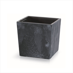 Plast květináč Urbi Square Low Effect 30cm antracit - velkoobchod, dovoz květin, řezané květiny Brno