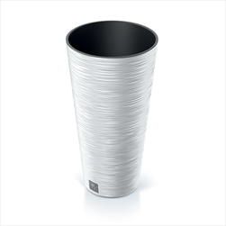 Plast květináč Furu Slim 25cm bílý - velkoobchod, dovoz květin, řezané květiny Brno