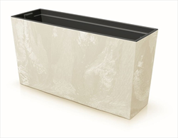 Plast truhlík Urbi Case Beton effect 77cm pískový - velkoobchod, dovoz květin, řezané květiny Brno